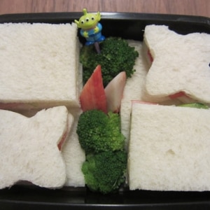 遠足に☆サンドイッチ３種のお弁当♪